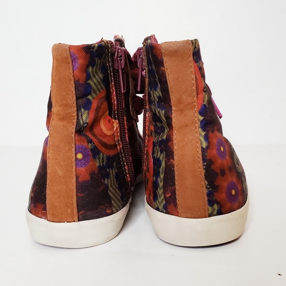 Desigual Patchwork Boho High Top Sneakers Women's Size 36 - Picture 6 of 7